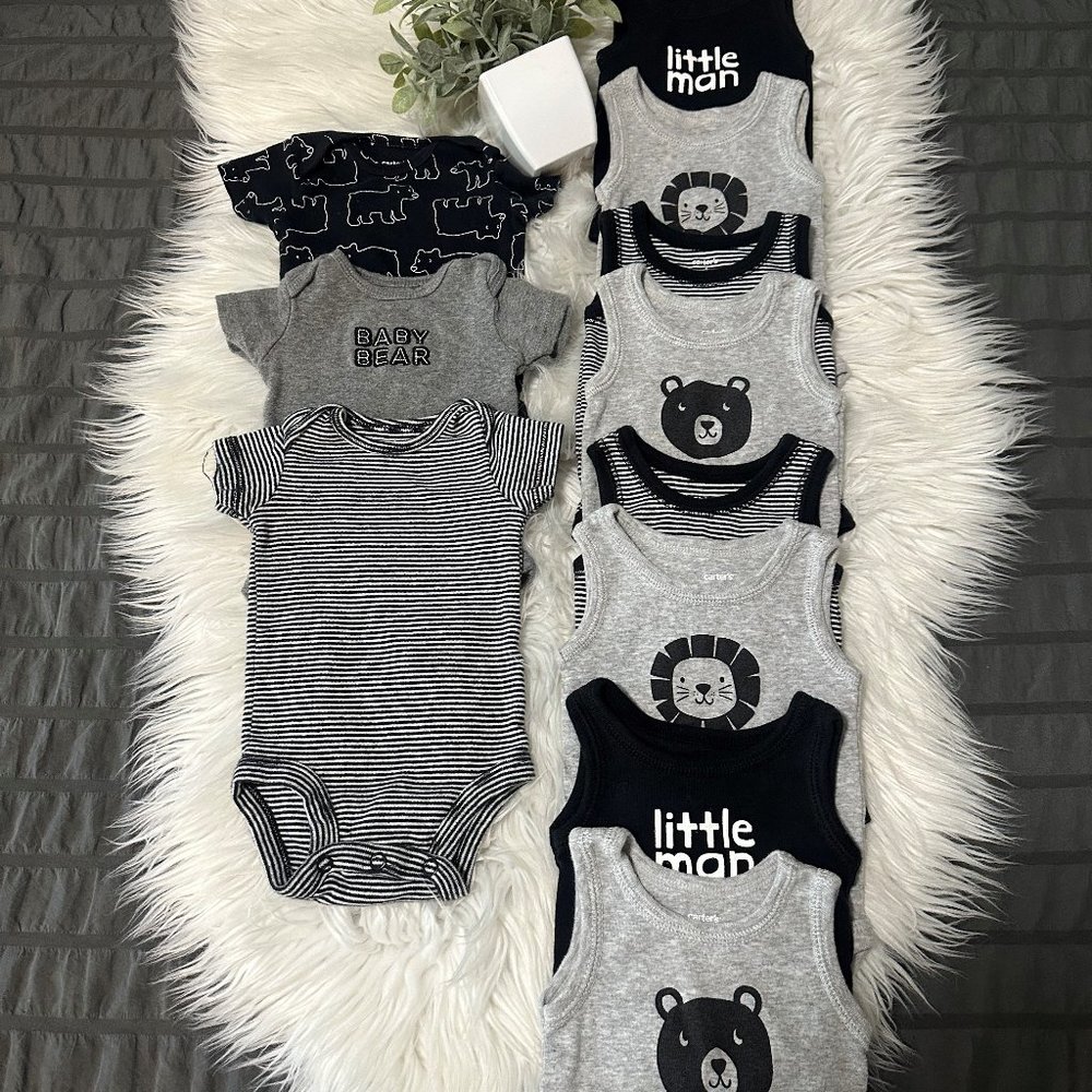 12 newborn bear onesies [1C].